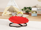 Flower-Shaped Sensory Spinning Chair with Non-Slip Base for Balance/Coordination, Red T3398P378987