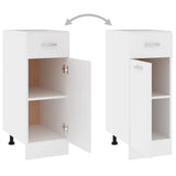 Drawer Bottom Cabinet Lyon White 30x46x81.5 cm Engineered Wood 801204