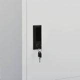 Wardrobe Light Grey 80x50x180 cm Steel 335967