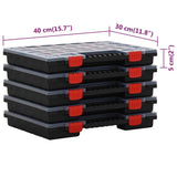 Assortment Boxes 10 pcs 40x30x5 cm Polypropylene 3106445