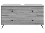 Bathroom Sink Cabinet BREDA Grey Sonoma 82 x 41x 59 cm 897461