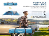 3000mm Waterproof Camping Tent for 5-6 Man, Family Tent Porch and Sewn in Groundsheet, Portable T3398P349026