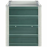 Garden Raised Bed Galvanised Steel 240x40x45 cm Green 47045