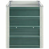 Garden Raised Bed Galvanised Steel 240x40x45 cm Green 47045