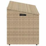Garden Storage Box Beige 110x50x58 cm Poly Rattan 4104072
