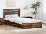 Bed Frame with Drawer with Headboard Manual Engineered Wood 3411687