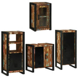 Bathroom Furniture Set 4 pcs Multicolour Solid Reclaimed Wood 3305701