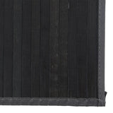 Rug Rectangular Black80x400 cm Bamboo 376918