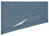 Cushion with Pillow HEERLEN 2 pcs Jeans Blue Fabric 928509