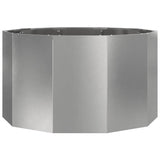 Planter Silver 90 x 90 x 50 cm Stainless Steel 883756