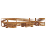 Outdoor Sofa Set 8 pcs Natural Solid Acacia Wood 3373159