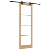 Sliding Door ORKDAL Natural and Black 78 x 232 cm 3332163