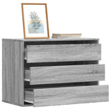Corner Chest of Drawers Grey Sonoma 80x41x58 cm Engineered Wood 852857