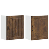 Kitchen Wall Cabinets 2 pcs Lucca Smoked Oak Engineered Wood 853808