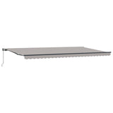 Retractable Awning Light Grey 600 x 300 cm 3331657