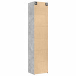 ZNTS Slim Storage Cabinet Concrete Grey 50x42.5x225 cm Engineered Wood 3281304