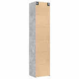 ZNTS Slim Storage Cabinet Concrete Grey 50x42.5x225 cm Engineered Wood 3281304