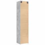Slim Storage Cabinet Concrete Grey 50x42.5x225 cm Engineered Wood 3281304