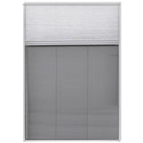 Insect Plisse Screen Window Aluminium 160 x 80 cm with Shade 141131