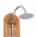 Garden Shower Solid Teak 70x75x204 cm 44667