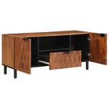 TV Cabinet with Drawer Acacia Brown Finish 105 x 33 x 46 cm 4017914