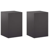 Plant Stand 2 pcs Black 40 x 40 x 60 cm Steel 8012531