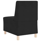 Modular Sofa Unit Armless 3 pcs Black 55 x 74 x 82 cm Velvet 3399809