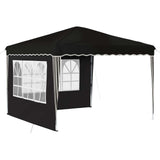 Pop-up Party Tent 288 x 288 x 245 cm Black Oxford Fabric 42019766