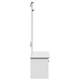 Hallway Cabinet with Hooks BODO White 50x40x157 cm 4016872