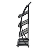 Magazine Rack 47x40x134 cm Black and White A4 30099