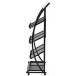 ZNTS Magazine Rack 47x40x134 cm Black and White A4 30099