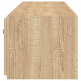 TV Wall Cabinets with LED Lights 2 pcs Sonoma Oak 80x35x31 cm 837286