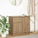 Sideboard with Drawer Artisan Oak 71x35x65 cm Engineered Wood 861606