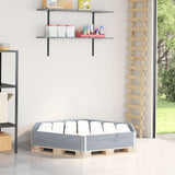 Raised Bed Hexagon Grey 160x160 cm Solid Wood Pine 4010319