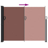 Retractable Side Awning Brown 160x300 cm 4004314