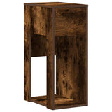 Computer Tower Stand with Drawer Smoked Oak 30x44x74 cm 858735