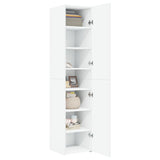 Highboard White 40x42.5x185 cm Engineered Wood 3281399