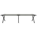 Folding Camping Bed Folding Manual Grey Oxford fabric 42003195