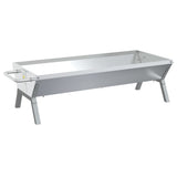BBQ Tray Silver 118x42x30.5 cm Stainless Steel 319969