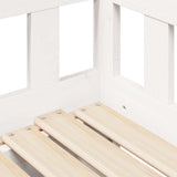 Daybed with Trundle and Drawers without Mattress White 80x200 cm 3302204