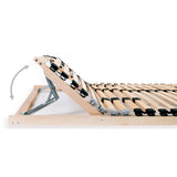 Slatted Bed Bases without Mattress 2 pcs with 28 Slats 70x200 cm 3051415