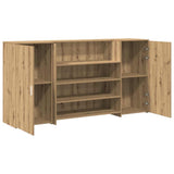Reception Desk Artisan Oak 200x50x103,5 cm Engineered Wood 3324186