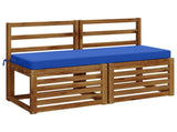 2-Piece Bench Cushions SOEST 2 pcs 100% Polyester Royal Blue 949751