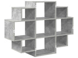 Wall Shelf Concrete Grey 90 x 25 x 90 cm Engineered Wood 8012175