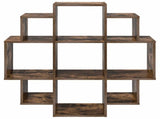 Wall Shelf Smoked Oak 90 x 25 x 90 cm Engineered Wood 8012176