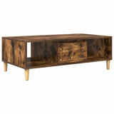 Coffee Table Smoked Oak 102 x 55 x 35 cm Engineered Wood 876193