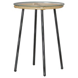 Garden Dining Set 3 pcs Brown and Black and Cream 42010359