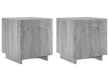 Bedside Cabinet 2 pcs Grey Sonoma 33.5 x 34.5 x 50 cm 8011418