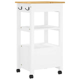 Kitchen Trolley MONZA 48x40x88.5 cm Solid Wood Pine 376087
