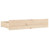 Bed Drawers 4 pcs Solid Wood Pine 814994